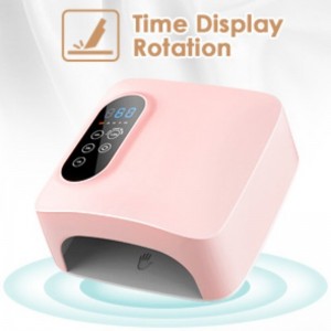 Mnr 601pro 72W lampa ingne faoi stiúir gan sreang, triomadóir ingne faoi stiúir in -athluchtaithe, 15600mAh gan sreang lampa tlú snas ingne, lampa glóthach gairmiúil soilse ingne ingne ingne uirlisí manicure don bhaile agus salon (athluchtaithe)